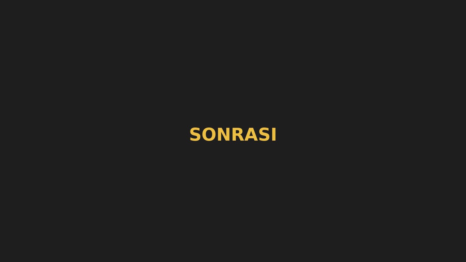 Tadilat sonrası